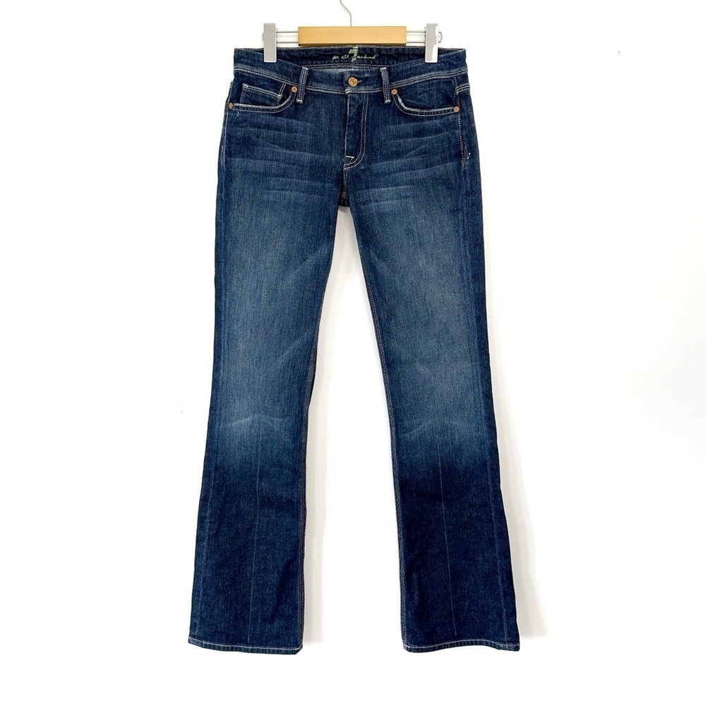 VTG 7 For All Mankind Women Flynt Bootcut Flare Jeans 28 Western Cowgirl Classic